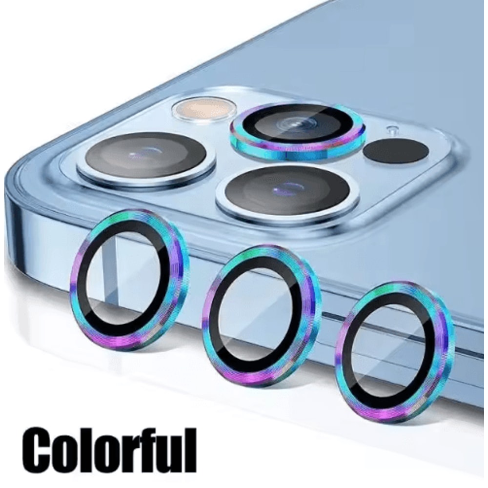 3Piece Tempered Glass Metal Camera Lens Protector For IPhone 6
