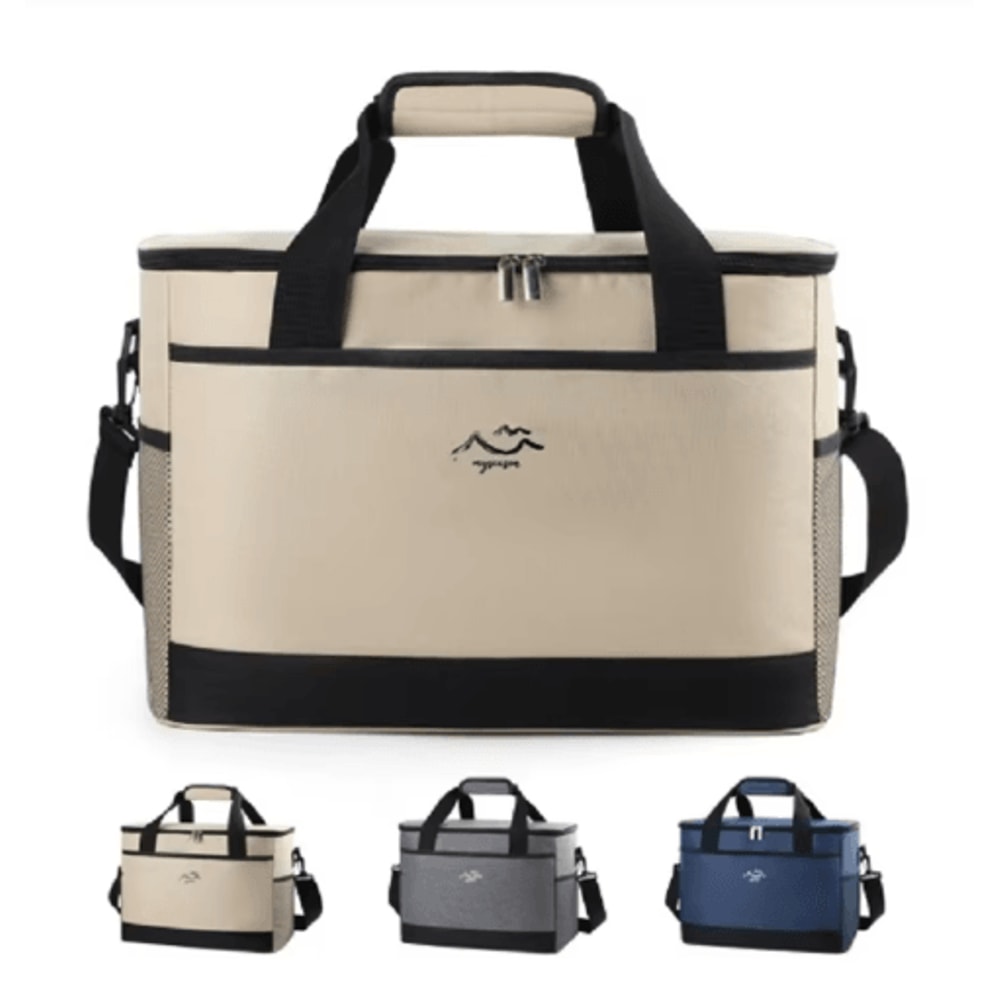 LargeCapacity Insulated Lunch Box With Ice Packs Minimalist Crossbody Picnic Bag 5