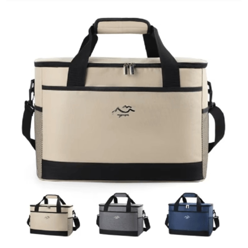 LargeCapacity Insulated Lunch Box With Ice Packs Minimalist Crossbody Picnic Bag 5