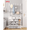5Layer Multifunctional Shoe Coat Rack With Integrated Storage 2Piece Set 3