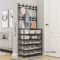 5Layer Multifunctional Shoe Coat Rack With Integrated Storage 2Piece Set 4