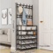 5Layer Multifunctional Shoe Coat Rack With Integrated Storage 2Piece Set 4