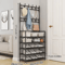 5Layer Multifunctional Shoe Coat Rack With Integrated Storage 2Piece Set 6