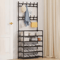 5Layer Multifunctional Shoe Coat Rack With Integrated Storage 2Piece Set 0