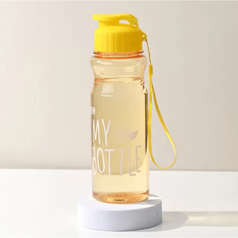 50ml Portable Sports Water Bottle With Flip Lid AntiDrop Rope 1