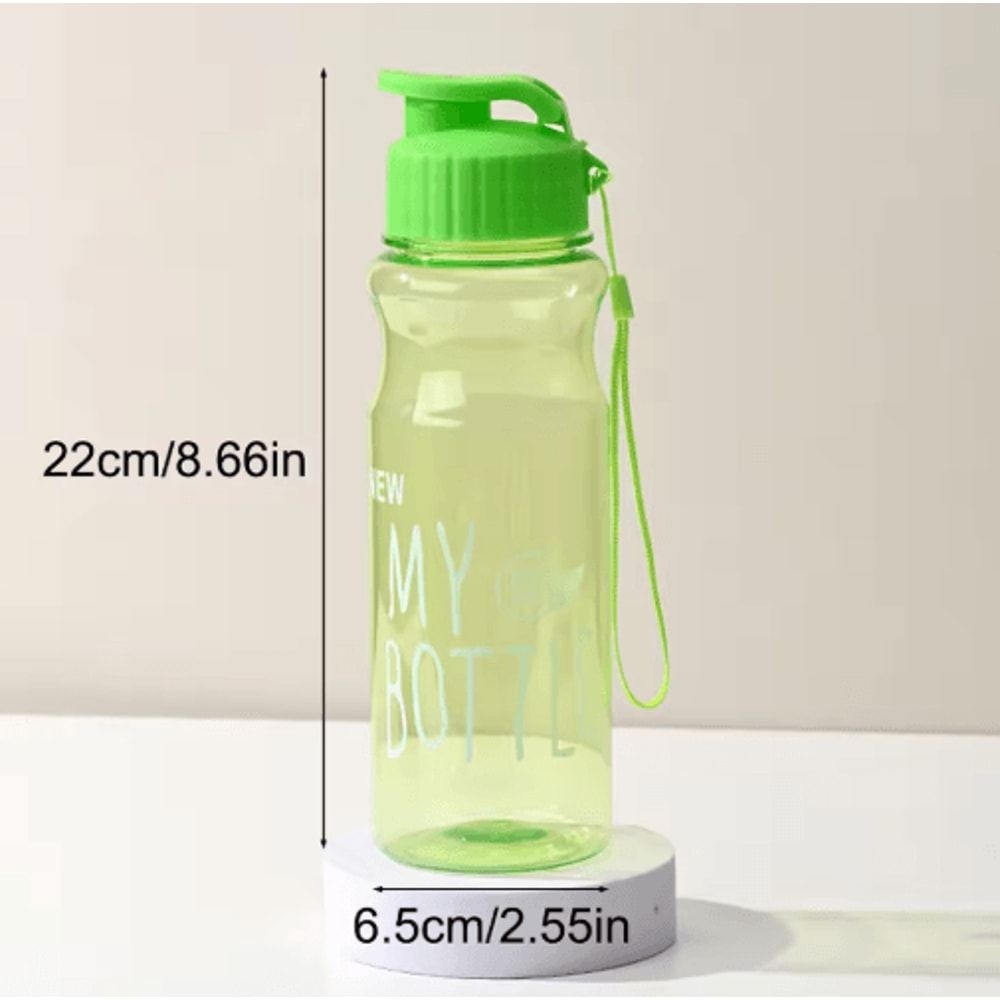 50ml Portable Sports Water Bottle With Flip Lid AntiDrop Rope 3