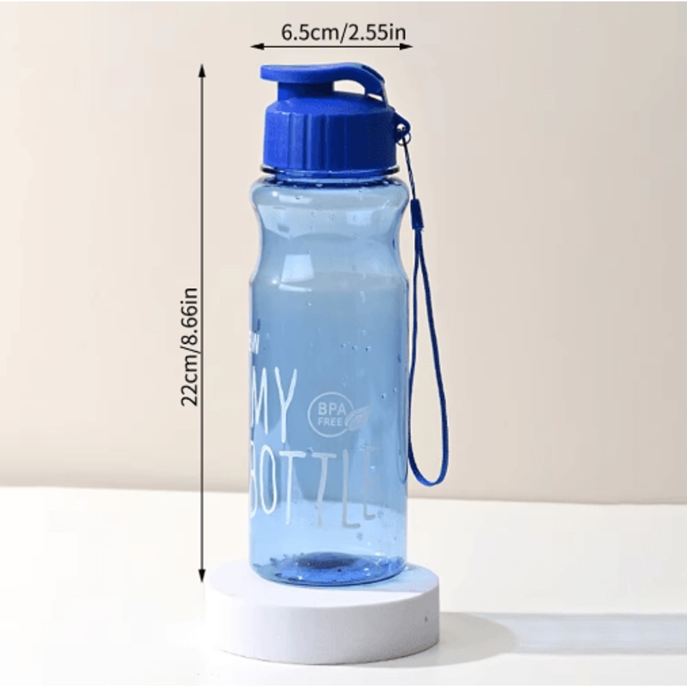50ml Portable Sports Water Bottle With Flip Lid AntiDrop Rope 5