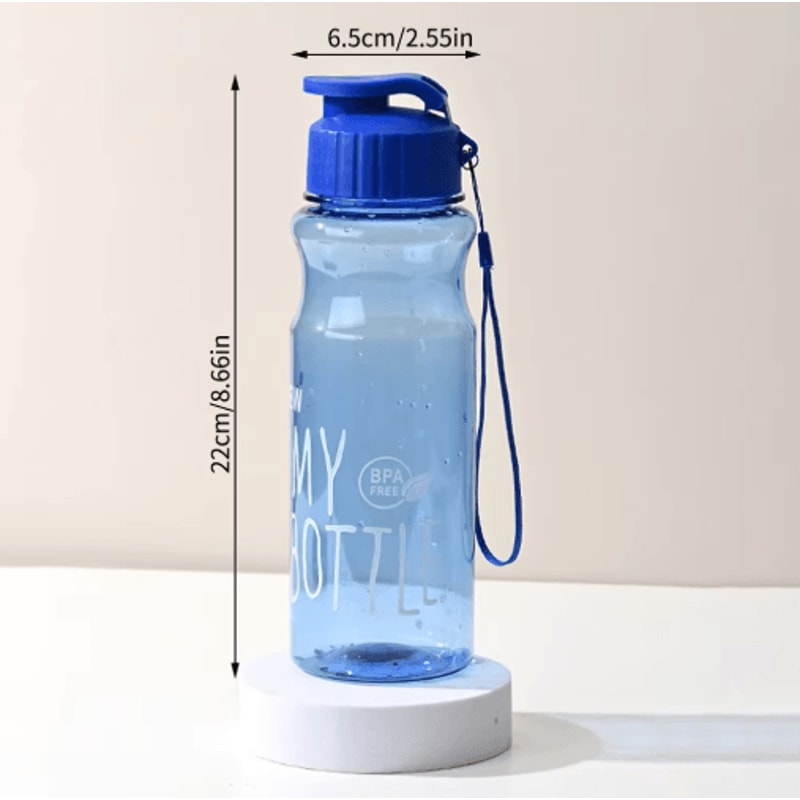 50ml Portable Sports Water Bottle With Flip Lid AntiDrop Rope 5