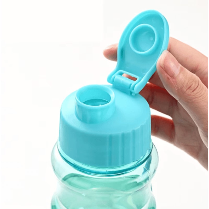 50ml Portable Sports Water Bottle With Flip Lid AntiDrop Rope 6