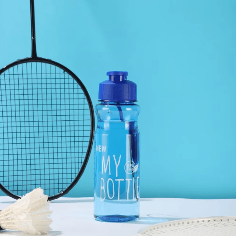 50ml Portable Sports Water Bottle With Flip Lid AntiDrop Rope 8