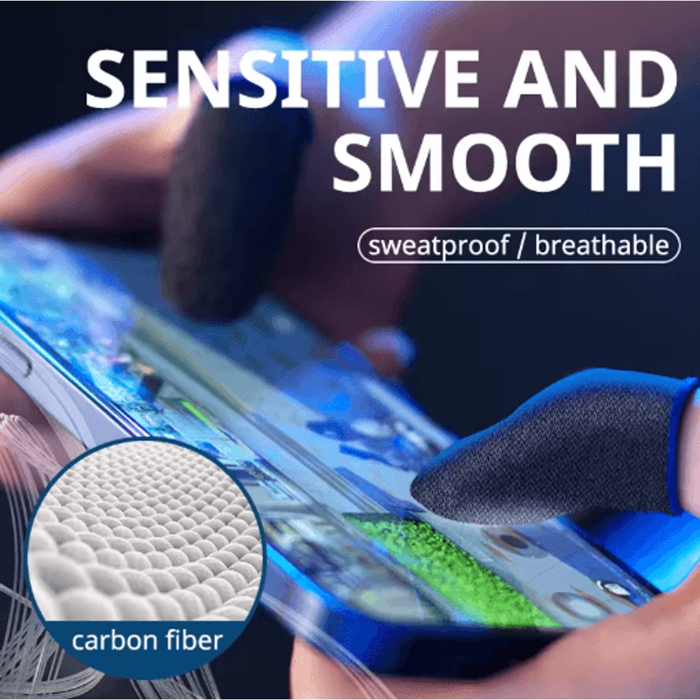 Luminous Gaming Finger Sleeves For PUBG Mobile Touchscreen Play 2040 PCS 10