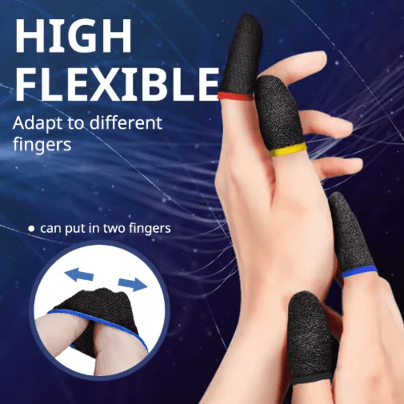 Luminous Gaming Finger Sleeves For PUBG Mobile Touchscreen Play 2040 PCS 12