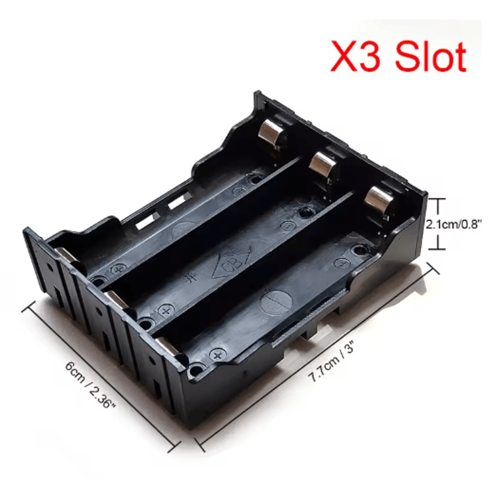 DIY ABS 18650 Battery Storage Case With Hard Pin 14 Slot Options 2