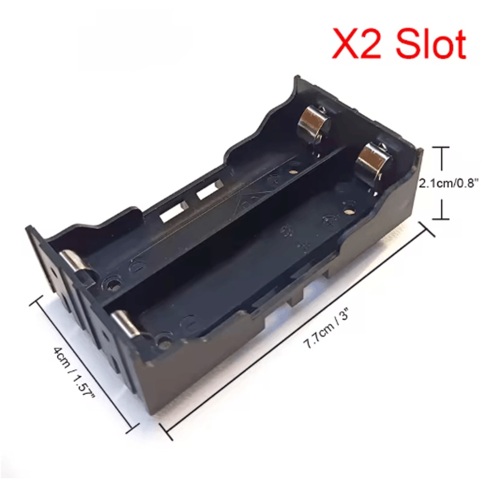 DIY ABS 18650 Battery Storage Case With Hard Pin 14 Slot Options 3