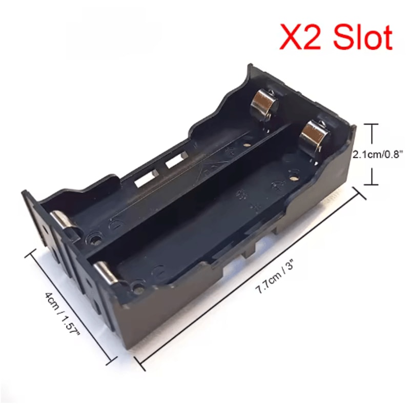 DIY ABS 18650 Battery Storage Case With Hard Pin 14 Slot Options 3