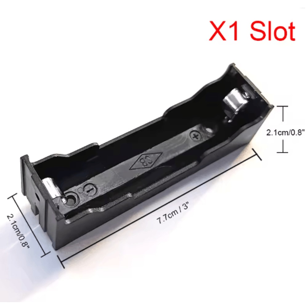 DIY ABS 18650 Battery Storage Case With Hard Pin 14 Slot Options 4