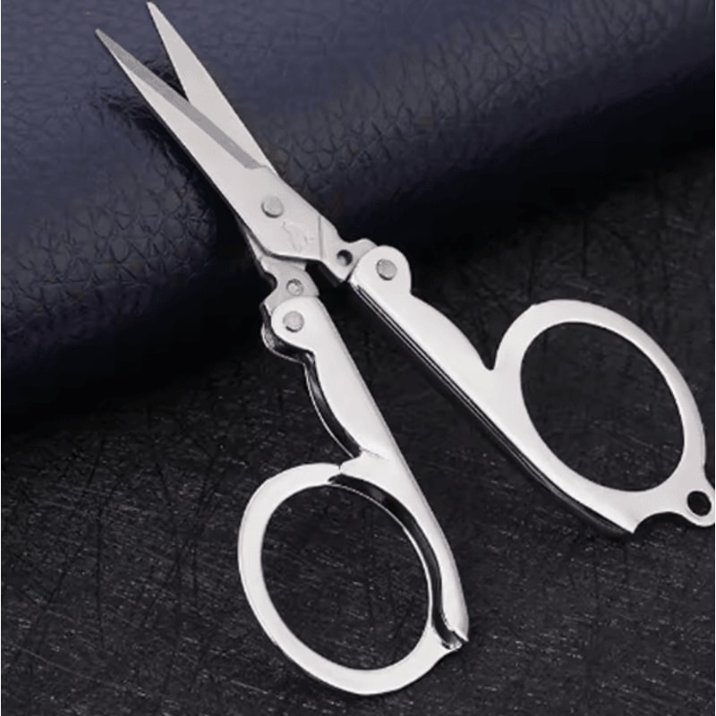 Folding Pocket Scissors Mini Stainless Steel Scissors For Everyday Precision 1