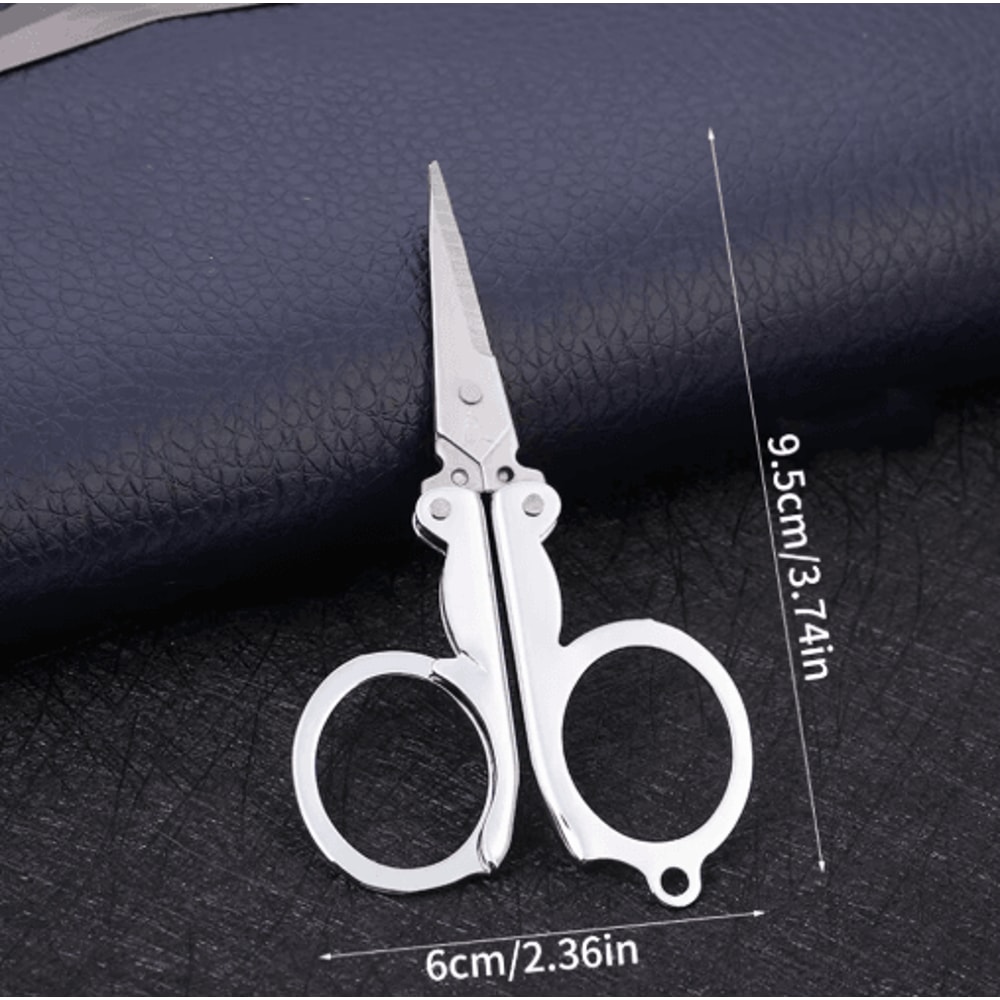 Folding Pocket Scissors Mini Stainless Steel Scissors For Everyday Precision 3
