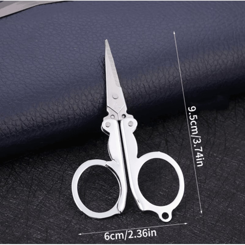 Folding Pocket Scissors Mini Stainless Steel Scissors For Everyday Precision 3