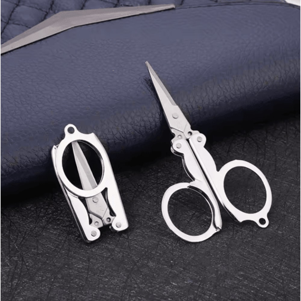 Folding Pocket Scissors Mini Stainless Steel Scissors For Everyday Precision 5