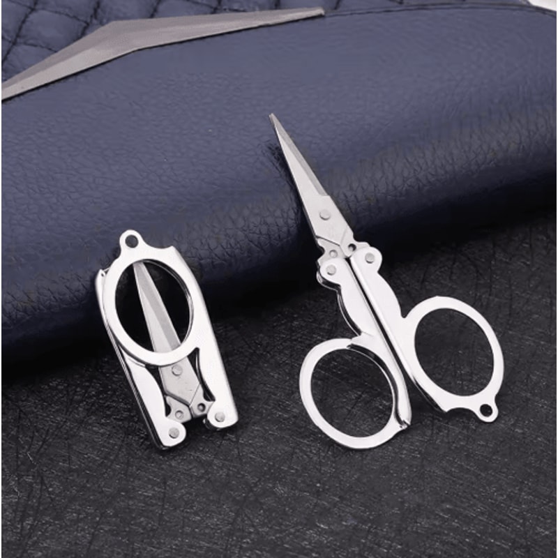 Folding Pocket Scissors Mini Stainless Steel Scissors For Everyday Precision 5