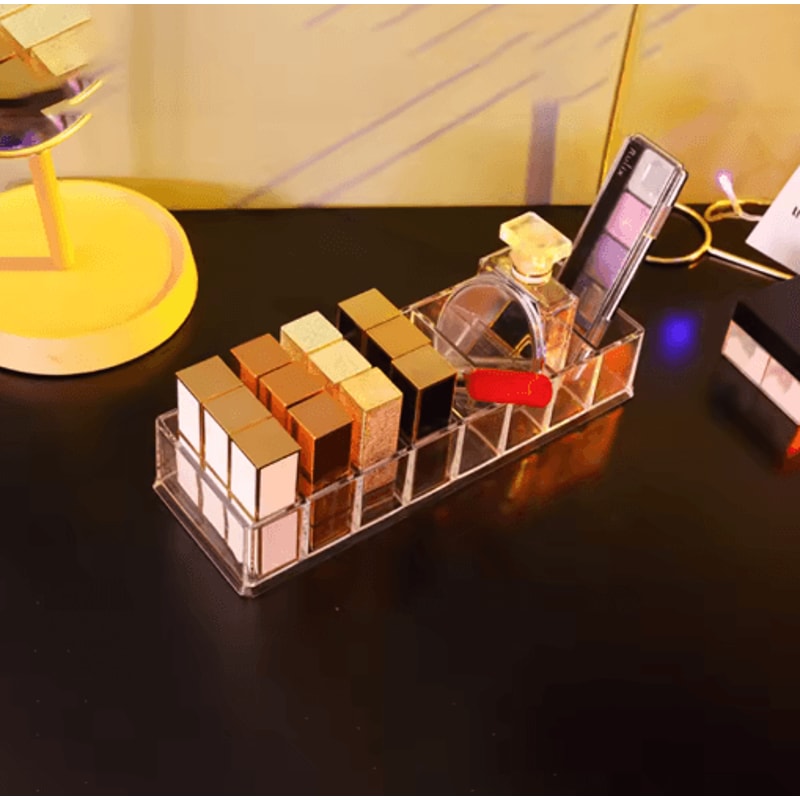 8Cell Cosmetic Storage Box Powder Lipstick Nail Polish Organizer 3