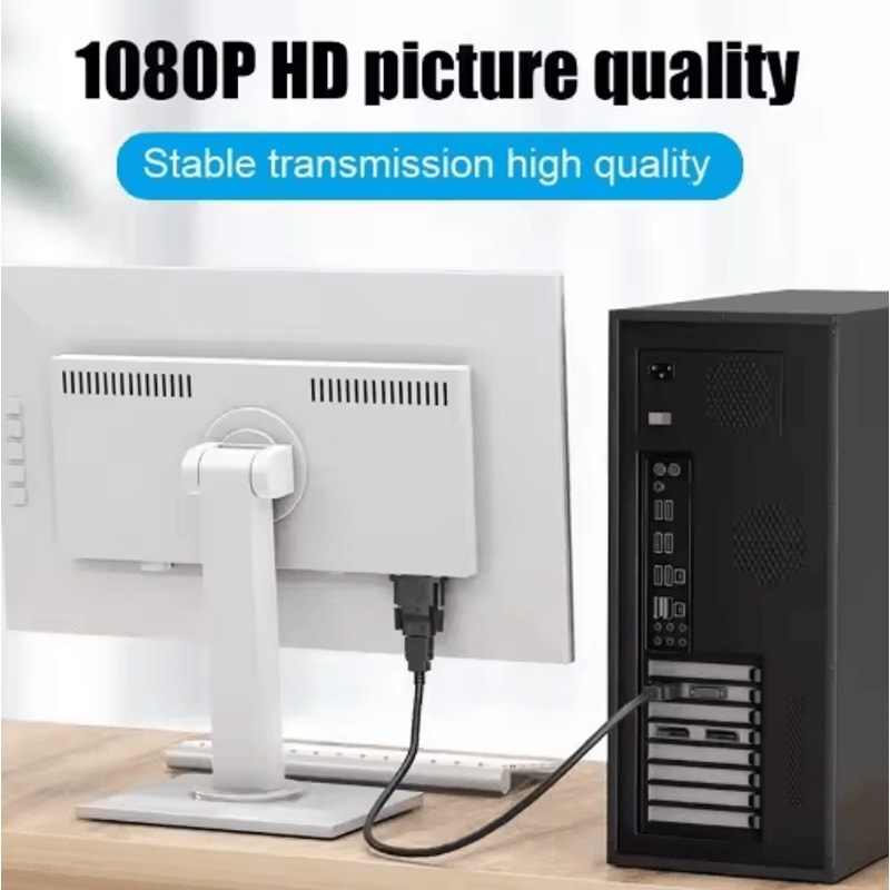 1080P DVI To HDMI BiDirectional Adapter Cable DVI 241 Male To HDMI Female 3