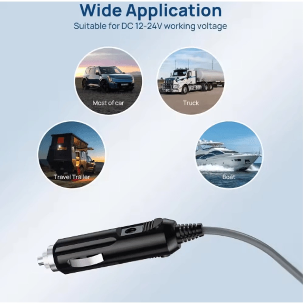 Starlink Mini 12V DC Power Cable Direct Cigarette Lighter Adapter 16FT 5M Waterproof 8