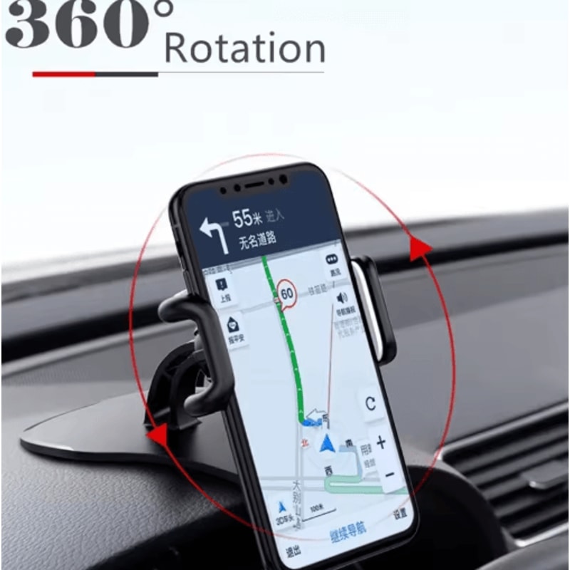 360 Rotating Universal Car Phone Holder Dashboard Mount Clip For Smartphones 5