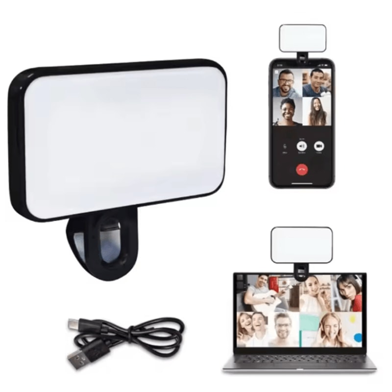 Rechargeable Mini Selfie Fill Light With Adjustable Brightness 600012000K 0