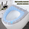 Portable Knitted Toilet Seat Cover Thickened Washable Warm OType Universal 9