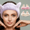 Cute Cat Coral Plush Hairband Soft Bow Headband For Makeup Face Washing 0