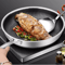 TriPly 316 Stainless Steel Honeycomb Wok Skillet WholeBody Construction For All Stoves 6