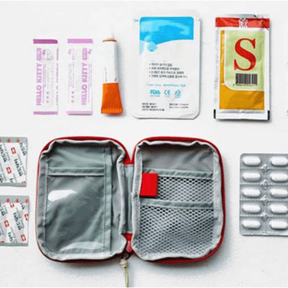 Mini Portable Medicine Bag Travel First Aid And Emergency Storage Kit 5