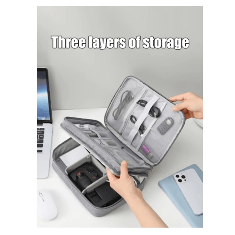Multifunctional Digital Organizer Bag For Cables Headphones And Electronics 4