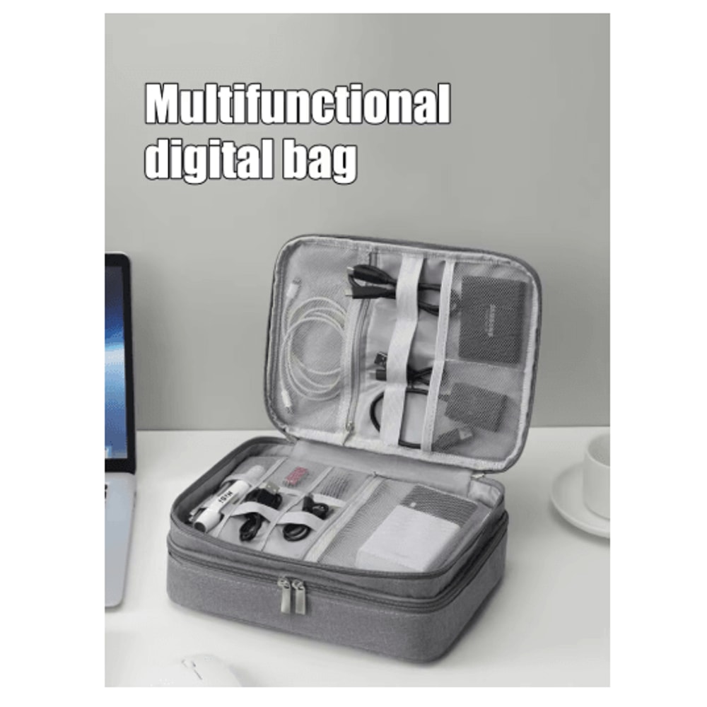 Multifunctional Digital Organizer Bag For Cables Headphones And Electronics 5
