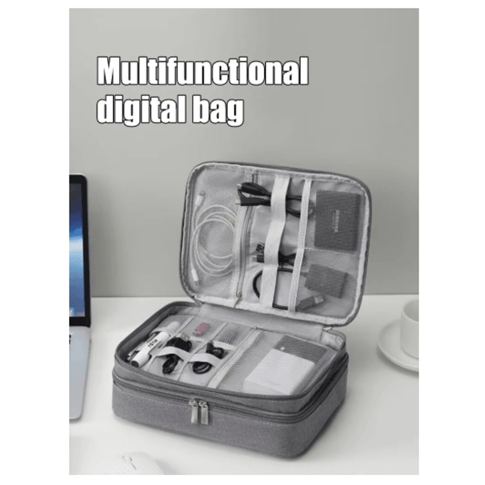 Multifunctional Digital Organizer Bag For Cables Headphones And Electronics 6
