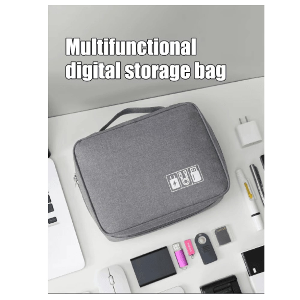 Multifunctional Digital Organizer Bag For Cables Headphones And Electronics 7