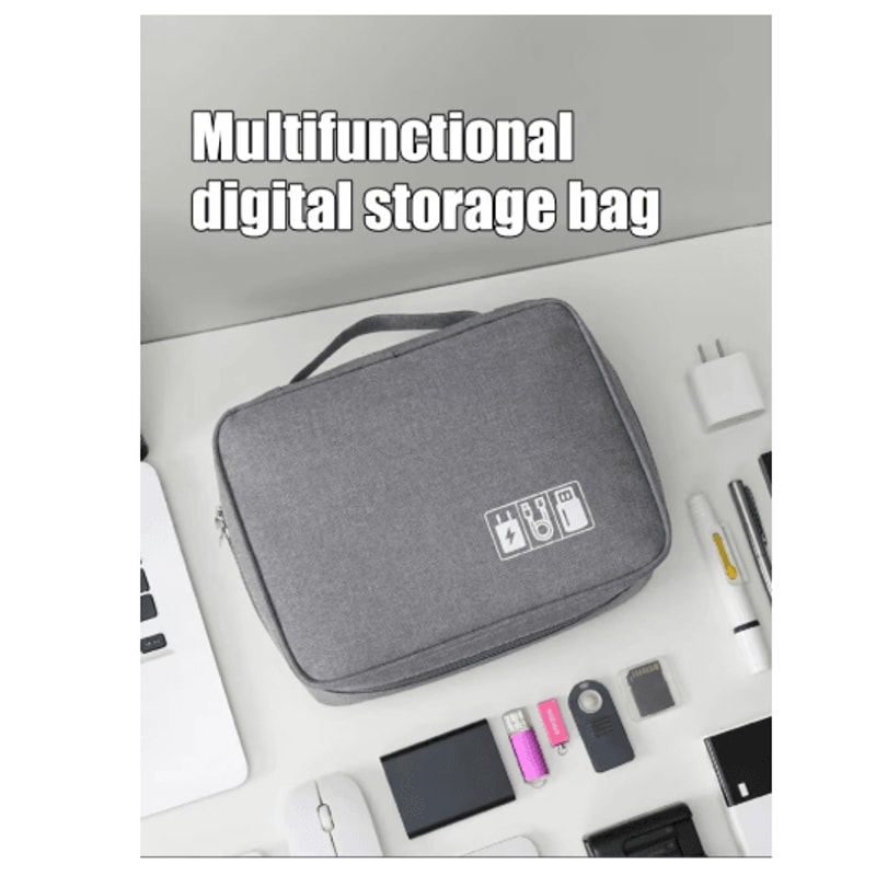 Multifunctional Digital Organizer Bag For Cables Headphones And Electronics 7