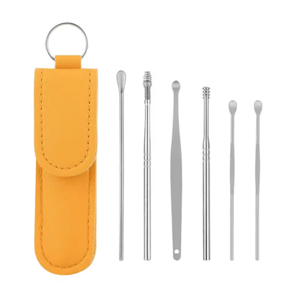 6 Piece Stainless Steel Ear Cleaner Set Precision Earwax Removal Tools 1