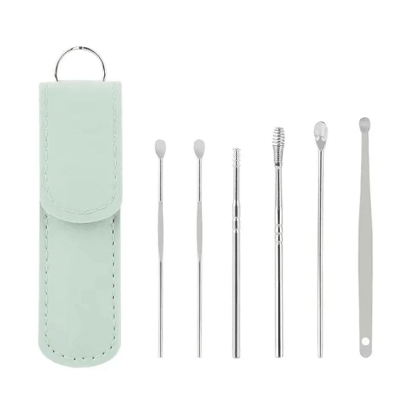 6 Piece Stainless Steel Ear Cleaner Set Precision Earwax Removal Tools 2
