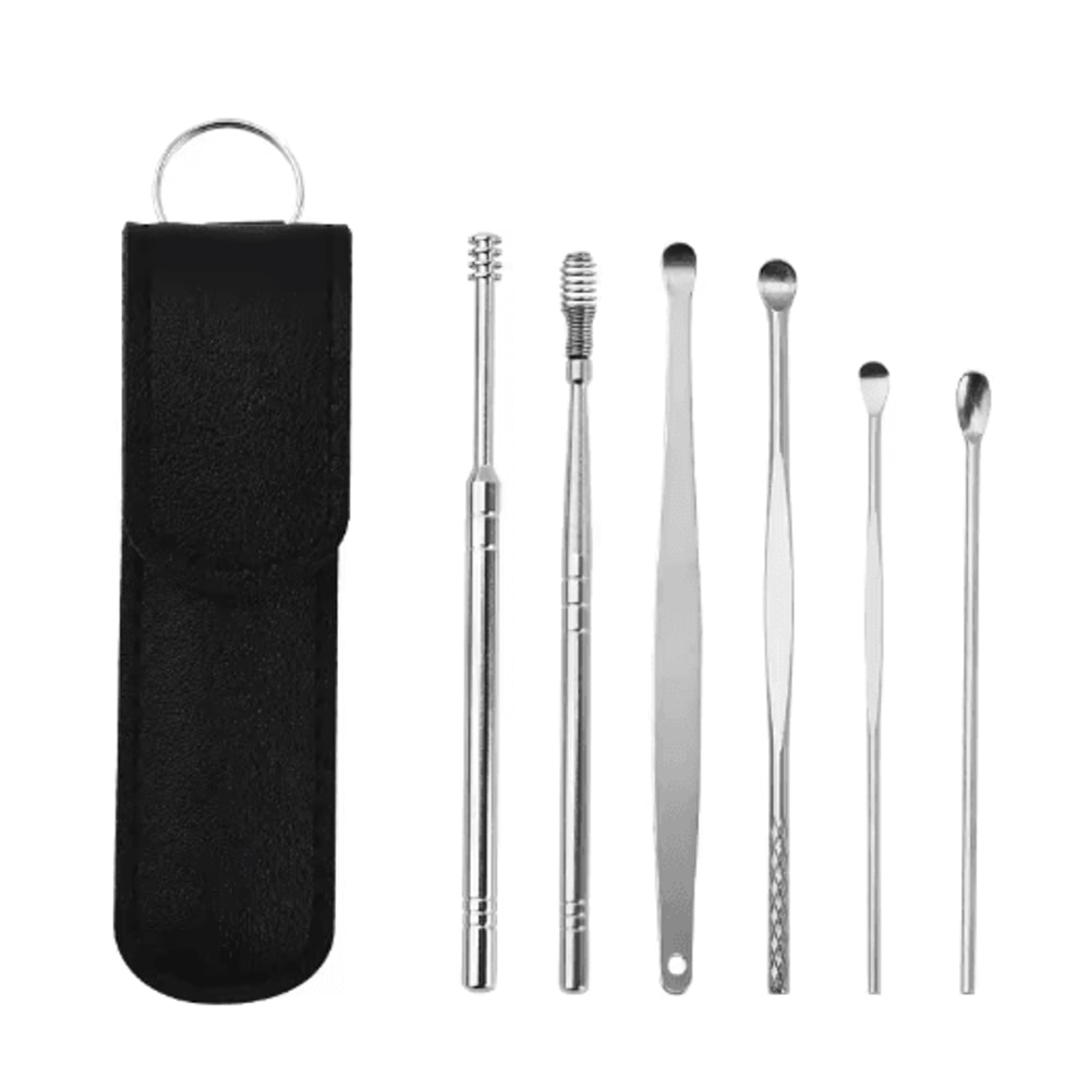 6 Piece Stainless Steel Ear Cleaner Set Precision Earwax Removal Tools 8