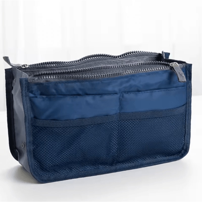 Large Capacity Multi Functional Makeup And Toiletry Bag With Double Zipper 5