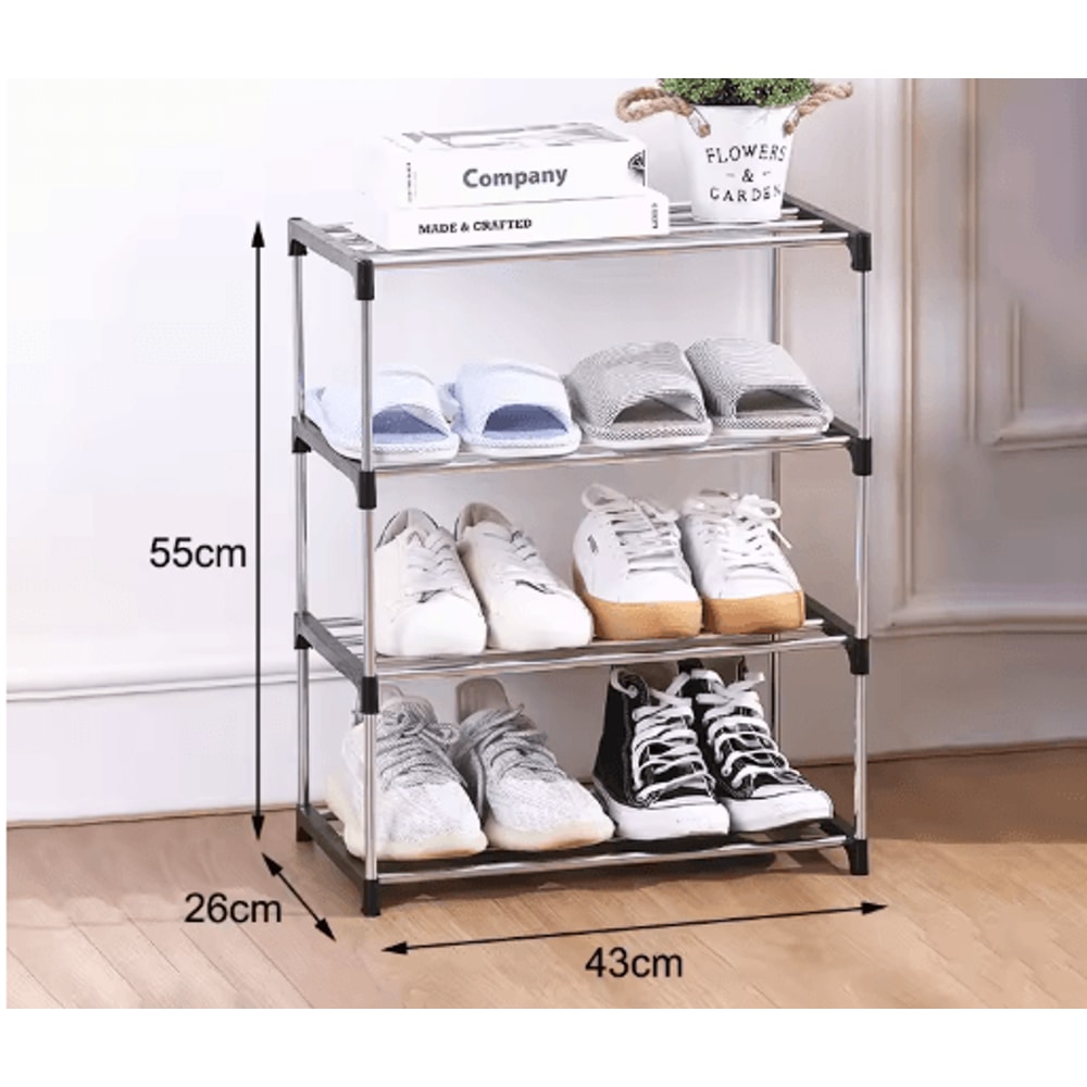 3 To 4 Layer SpaceSaving Shoe Rack Multi Tier Household Storage Organizer 0