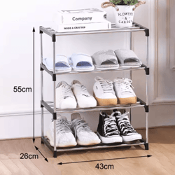 3 to 4 layer space-saving shoe rack multi tier household storage organizer