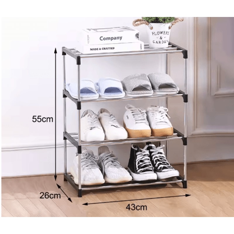 3 To 4 Layer SpaceSaving Shoe Rack Multi Tier Household Storage Organizer 0