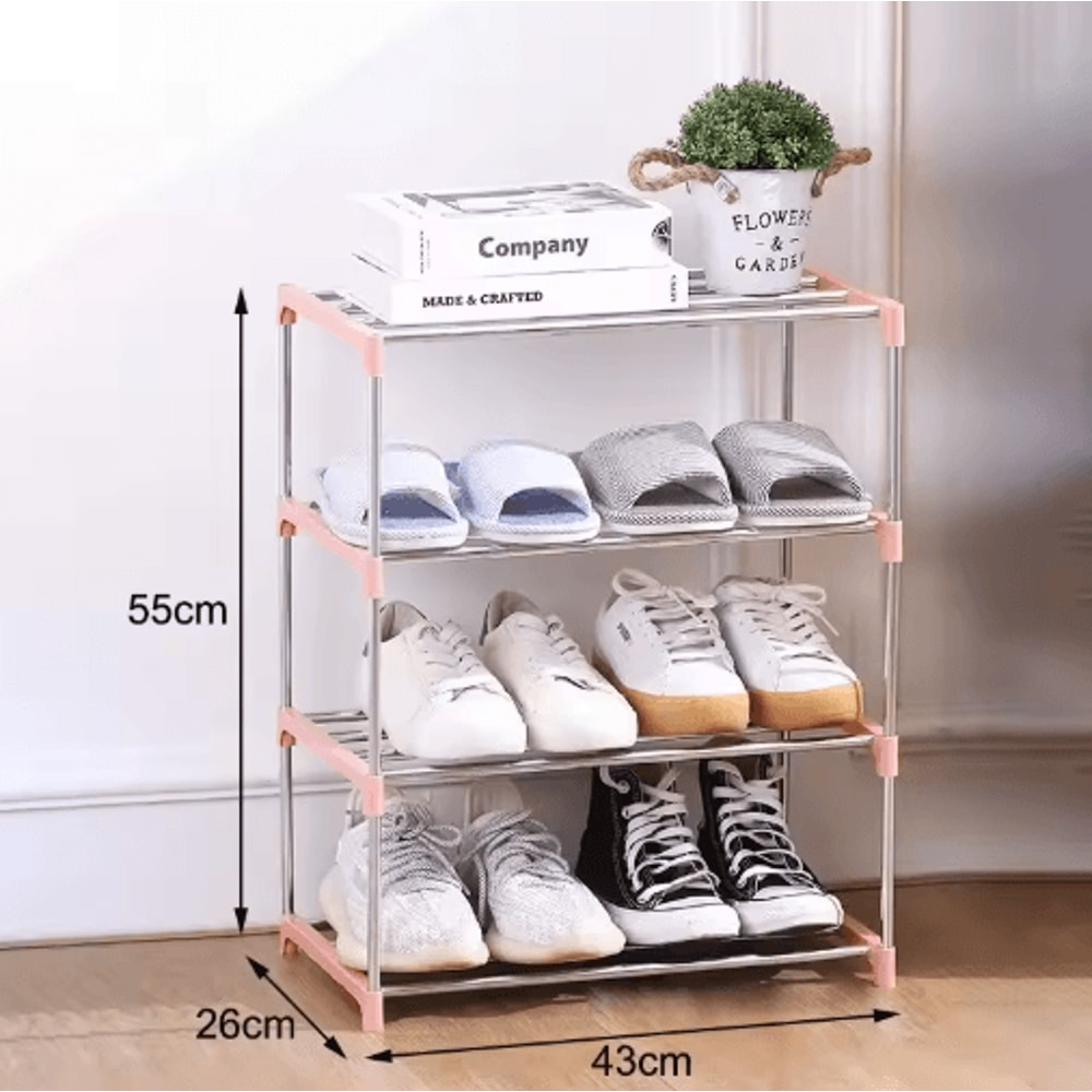 3 To 4 Layer SpaceSaving Shoe Rack Multi Tier Household Storage Organizer 2