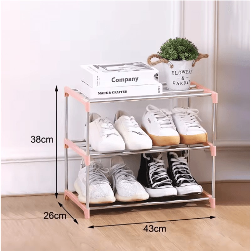 3 To 4 Layer SpaceSaving Shoe Rack Multi Tier Household Storage Organizer 3
