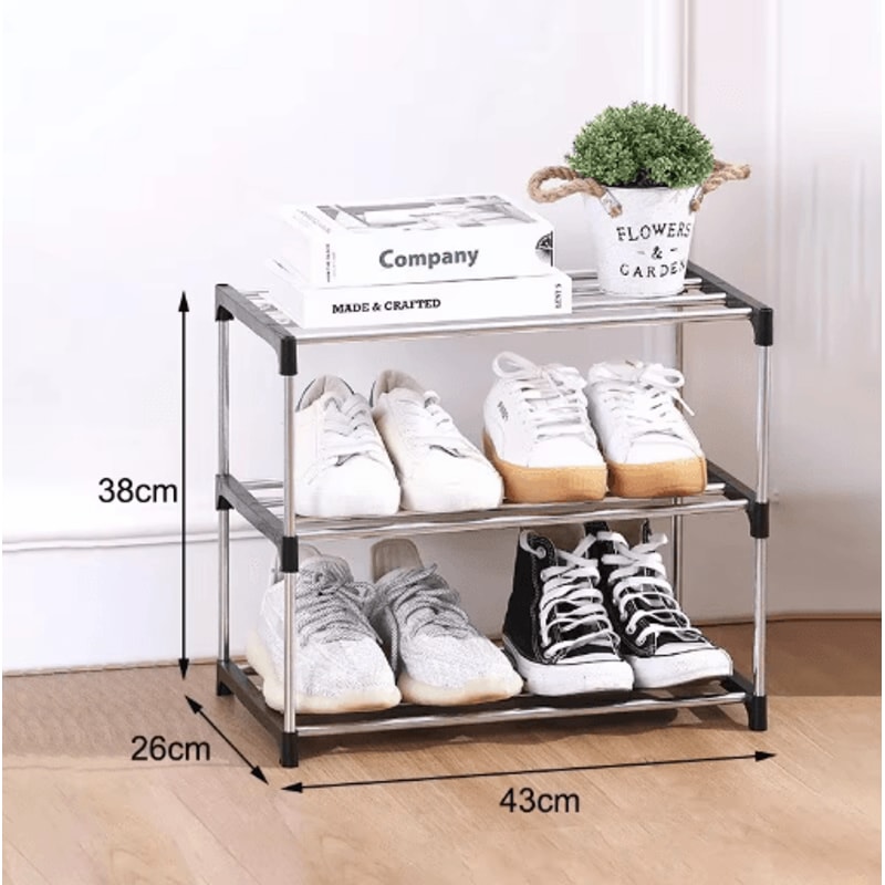 3 To 4 Layer SpaceSaving Shoe Rack Multi Tier Household Storage Organizer 4