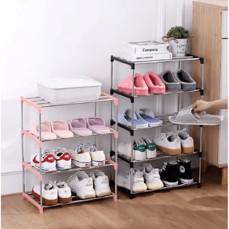3 To 4 Layer SpaceSaving Shoe Rack Multi Tier Household Storage Organizer 9